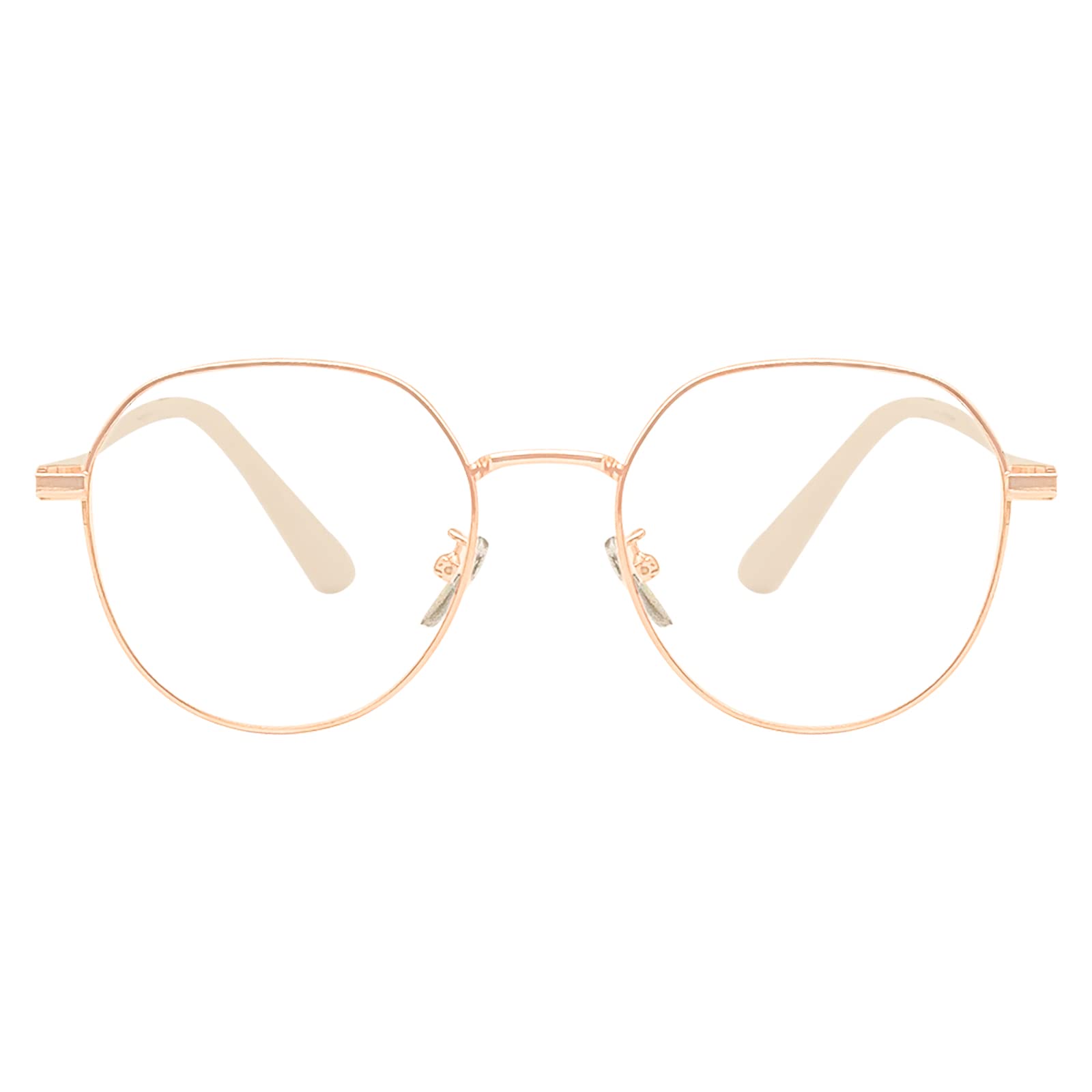 KAEOISFU Round Reading Glasses 2.5 for Men&Women, Anti Blue Light Computer Readers, Super Light Classic Oval Frame Reading Eyewear