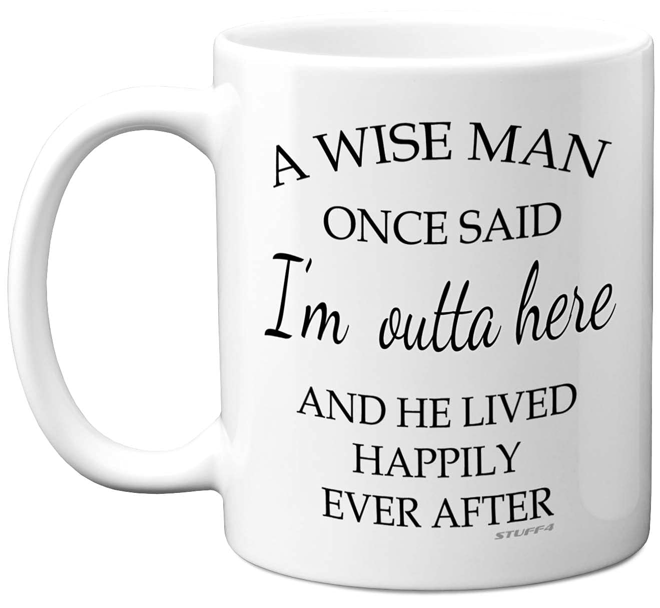 Stuff4 Retirement Gifts for Men, A Wise Man Mug, Funny Mugs for Men, 11oz Ceramic Dishwasher Safe Coffee Leaving Gifts Colleagues, Christmas, Birthday and Christmas