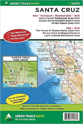 map of santa cruz ca Buy Santa Cruz Ca Map Green Trails Maps Book Online At Low map of santa cruz ca