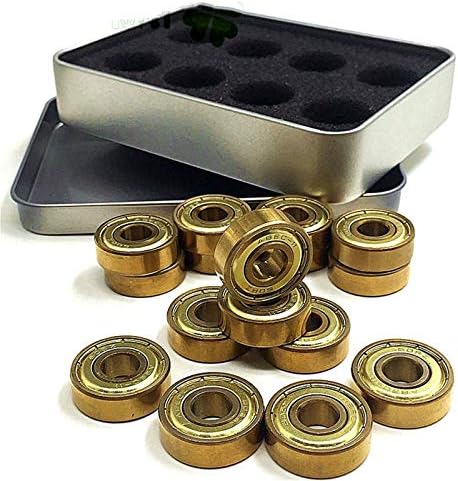 Gold seal with 7mm diameter interior made of material with gold balls design.