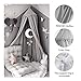 Bed Canopy, Dyna-Living Dome Tent Room Decorate W/Assembly Tools for Boys Girls Reading Playing Indoor Game House, Height-90 inch (Grey)