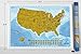 Wonderful Maps Scratch Off US . Perfect Gift For Travelers. With All US States and State Flags. Large USA with Highways and State Capitals. A1 Poster Size, 32.5 x 23.6 Inches