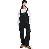 SNBOCON Women Men Snow Ski Bibs Pants Adjustable Windproof Waterproof Jumpsuit Snowboarding Insulated Warm Overall Trouser