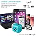 Universal Travel Adapter Power Converters All-in-One International AC Plug Adapter Fast Charging Outlet with Smart 4 USB Ports(4.5A) for US UK AUS EU More Than 150 Countries in Blue by Bonaker