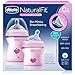 Chicco NaturalFit Colorific Bottle 2-Pack 0m+ Slow Flow, Pink
