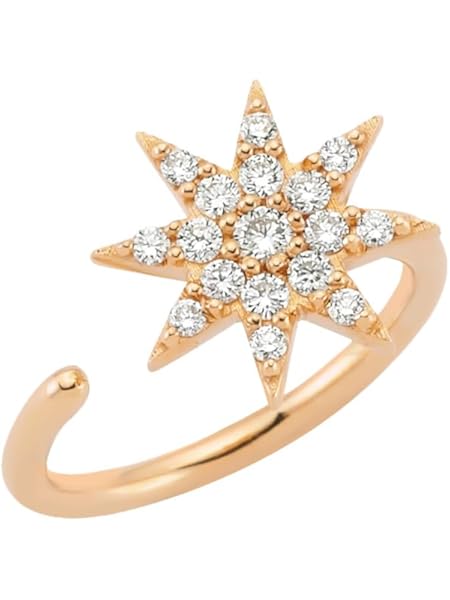 Venus Star 14k Rose Gold Ring YZ13070 - BeeGoddess