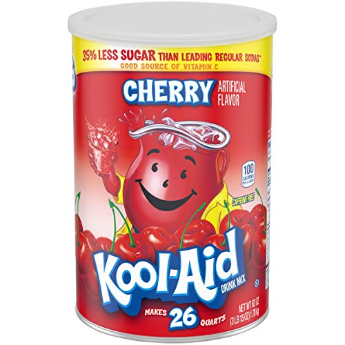 Kool-Aid Jumbo Cherry Drink Mix (63 oz Canister)