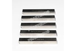 PRAZTECH® New 5 Pcs 3/8" x 3/8" x 3" HSS Square Tool Bit Lathe Fly Cutter Mill Blank M2 | High speed steel | Cuts Mild Steel, Alloy Steel and Tool Steel