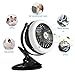 WEINAS Battery Operated Fan, 2 in 1 Misting Fan Clip On Baby Stroller Fan Rechargeable USB Portable Mini Desk Table Fan for Home,Office,Travel