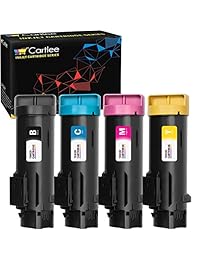 cartlee Juego de 4 Compatible Alto Rendimiento cartuchos de tóner láser para Phaser 6510 6510 DNI 6510 DN 6510 N WorkCentre 6515 6515 DNI 6515 DN 6515 N impresora (1 negro, 1 cian, 1 magenta, 1 amarillo)