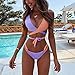 Leadmall Women Push Up Two Piece Bikini Set,Women’s Sexy Criss Cross High Waisted Padded Swimwear Bathing Suitsthumb 2