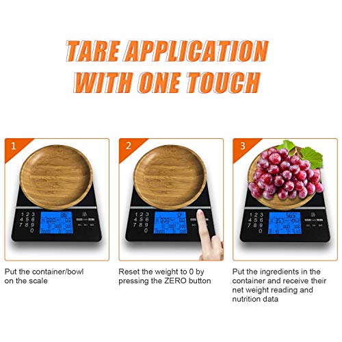 Smart Food Scale with Perfect Portions Nutritional Facts Display