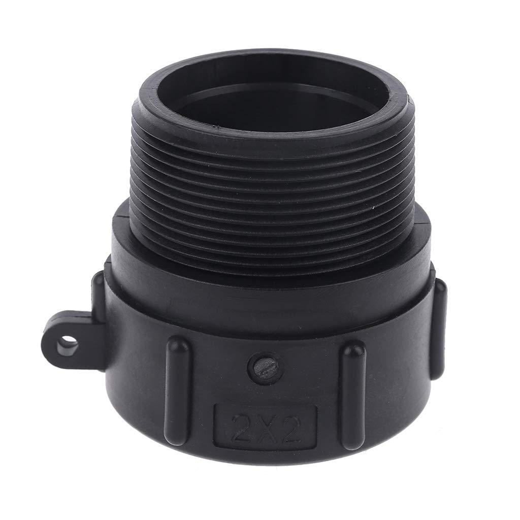 SUCHUANGUANG S60x6 Female Buttress x 2" Male IBC-Tank Adapter Water Hose Adapter Garden Hose Connector IBC-Tank for Replacement Plastic