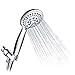 CLOFY Handheld Shower Head 4'' Chrome Face 5-Setting Shower Head with Hose and Bracket High Pressure Shower Body Spray for Unique Bath Experience