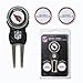 Team Golf NFL Arizona Cardinals Divot Tool Pack With 3 Golf Ball Markers Divot Tool with 3 Golf Ball Markers Pack, Markers are Removable Magnetic Double-Sided Enamel