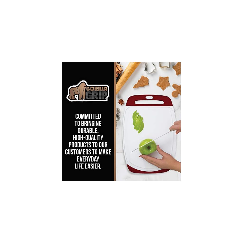 GORILLA GRIP Original Reversible Cutting Board (3Piece Set) for