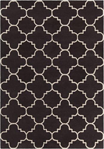 Chandra Rugs Davin Area Rug, 84-Inch by 120-Inch, Brown/White
