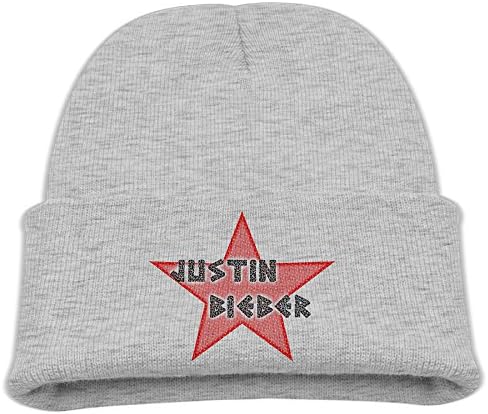 TINGHAO Hip Hop Star Justin Bieber Winter Knit Cap Beanie Cap For Kids Ash