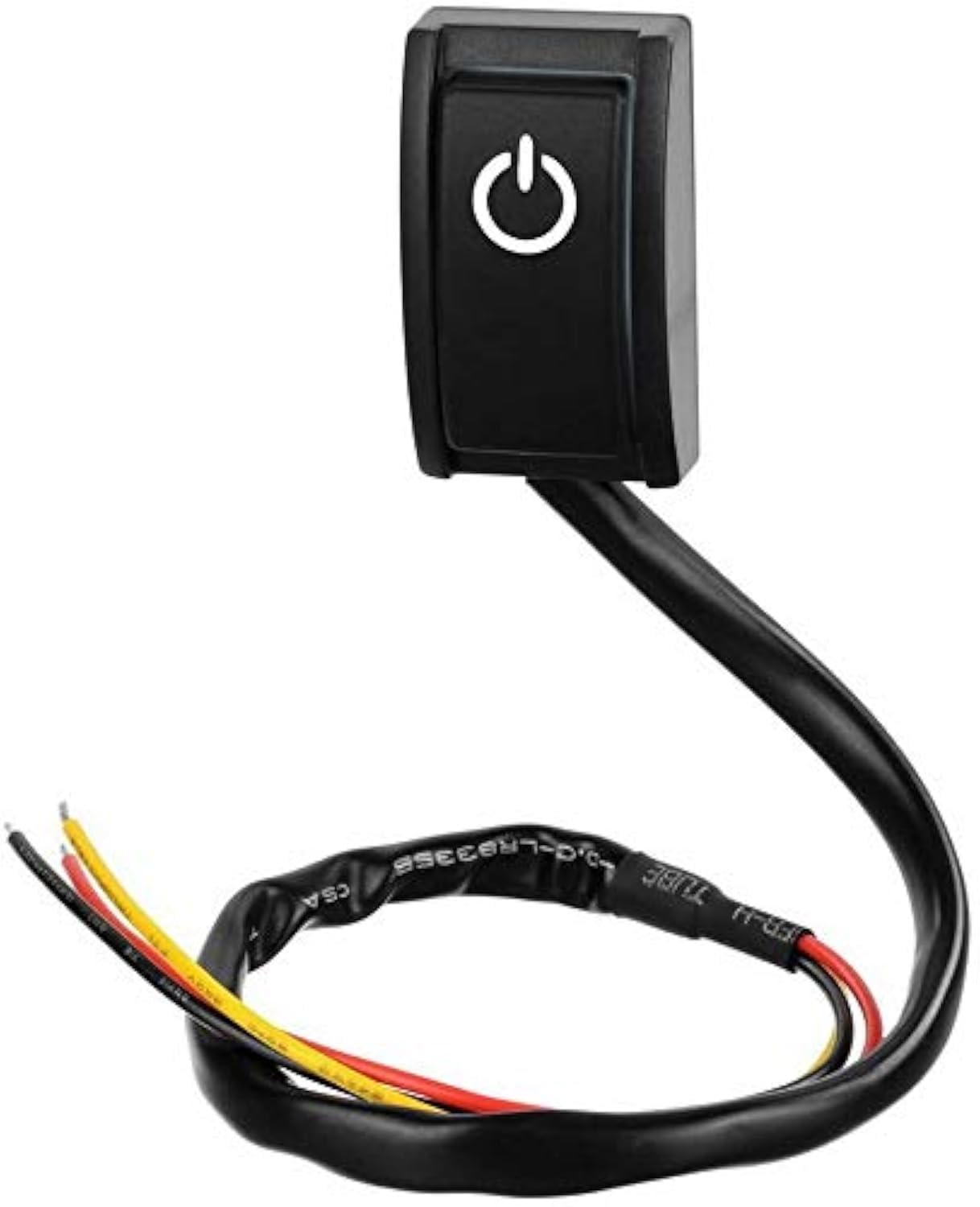 Gebildet E459 Car DIY Paste Type Button Switch, OFF/ON DC Modification Without Punch, Ship Type (12V/200mA)