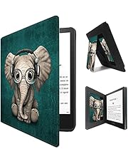 Kindle Paperwhite 6.8" 2021 Case, Grand Sky Premium PU Leather Smart Auto Sleep Wake Stand Cover for eReader 6.8"（11th Gen, 2021 Release) (Elephant)