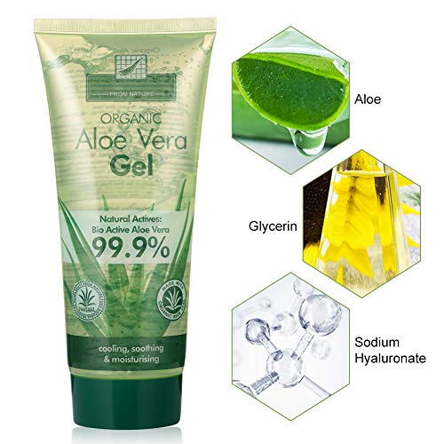 Aloe Vera Gel, Aloe Gel 100 Percent Pure Plant, Deeply Hydrating ＆ Repairing, Sunburn ＆ Eczema