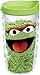 Tervis Sesame Street-Oscar the Grouch Insulated Tumbler with Wrap and Lime Green Lid, 10Oz Wavy, Clear