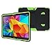 Galaxy Tab 4 10.1 Case, Kuteck® Samsung Galaxy Tab 4 10.1 Tablet SM-T530 T531 T535 Case - High Impact Resistant Full-body Protection Hybrid Armor Defender Case Convertible Built in Stand for Samsung Galaxy Tab 4 10.0 with 1 Stylus (Neon Green / Black)