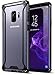 Poetic Galaxy S9 Case, Affinity [Premium Thin] [Scratch Resistant Back] [Corner Protection] [Side Grip] Dual Material Protective Bumper Case for Samsung Galaxy S9 Black/Clear