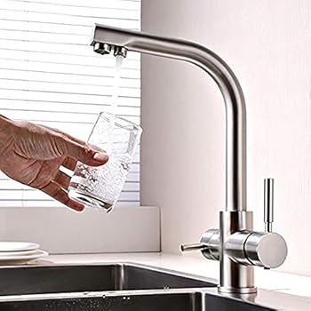 Buluxe Kitchen Sink Faucet With Filtered Water Spout Solid Brass