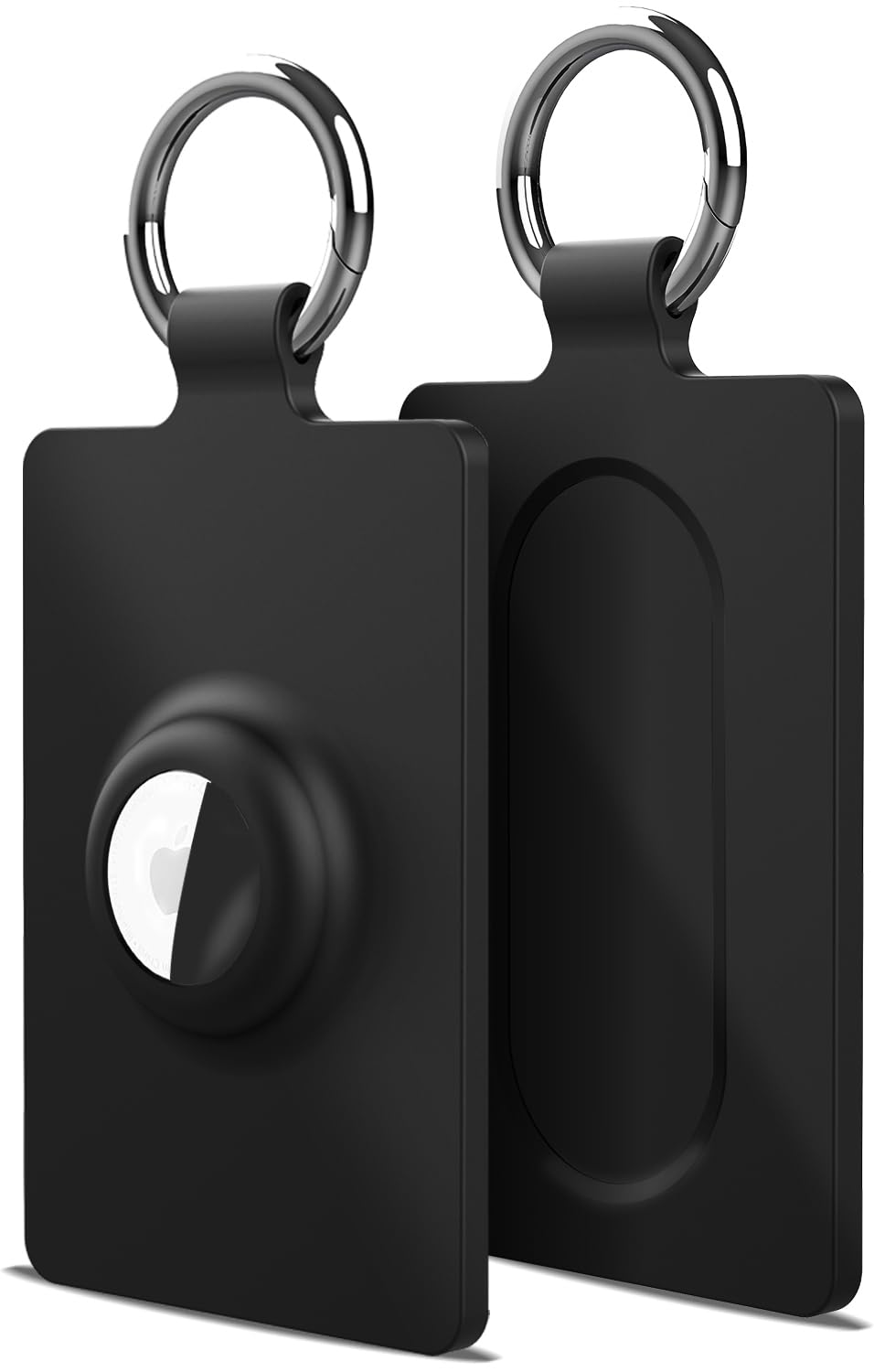 Photo 1 of 2 Pack Key Card Holder for Tesla & AirTag Case Compatible with Tesla Model 3 Y S X Key Cards Accessories Soft Silicone Protective Case Cover Scratch-Resistant Easy to Install (1 Black)