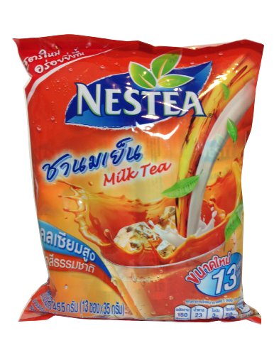 Nestea Instant Thai Milk Tea Mix Powder 455g (35g x 13 Sachets) - Thumbnail 2