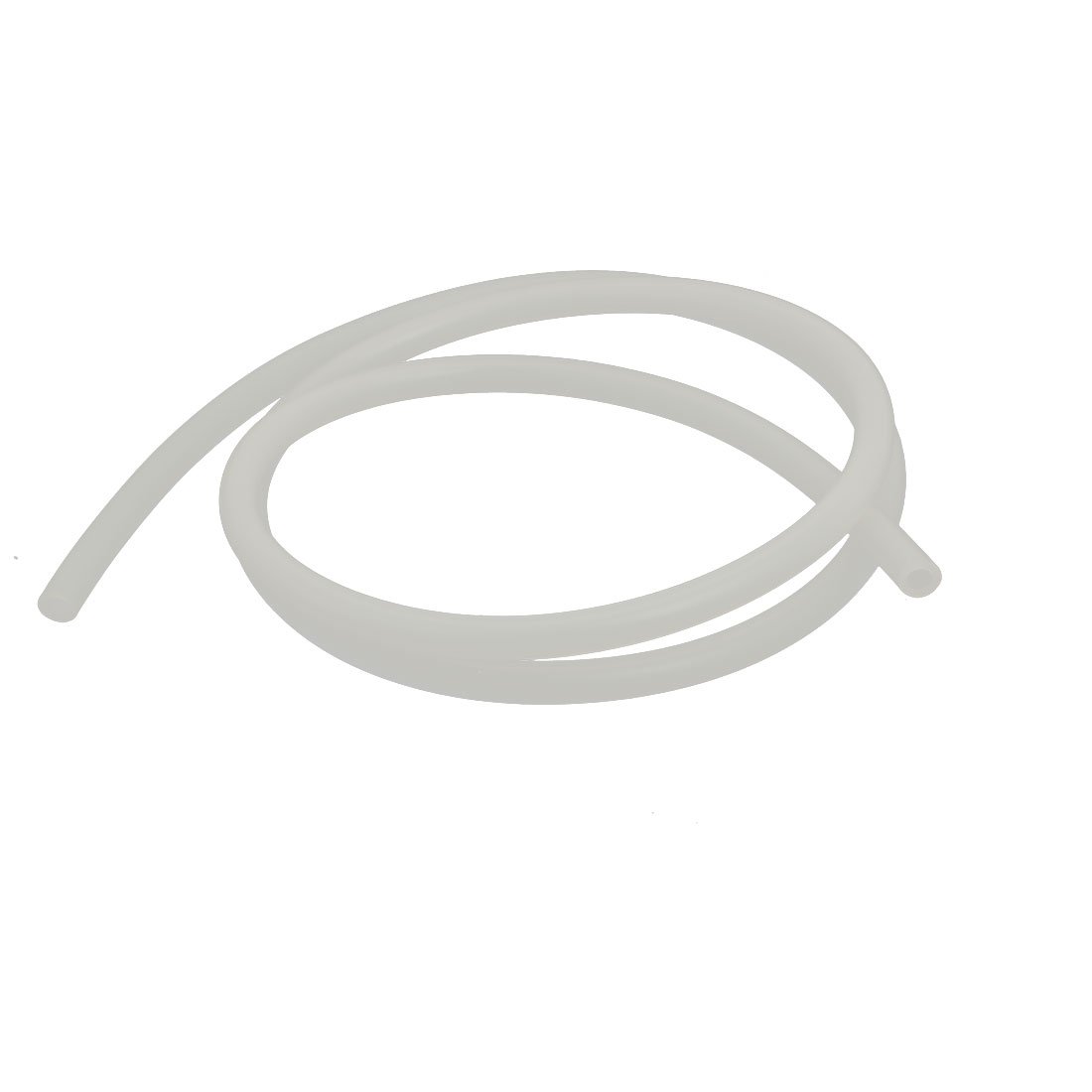 sourcingmap 4mm x 7mm Heat Resistant Soft Silicone Tube Hose Pipe 1M Long Milky White