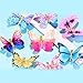 Gejoy 16 Pieces Glitter Butterfly Hair Clips for Girls Butterfly Glitter Barrette for Women Teens Hair Accessories