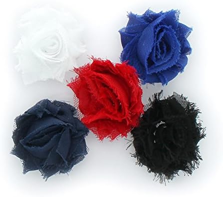 My Lello 1.75" Small Shabby Flower Baby Hair Clippie Variety Pack