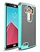 TILL for LG G4 Case, TILL(TM) [Turquoise] [Shock Absorption] Dual Layer Hybrid Rugged Defender Soft Rubber & Hard Plastic Protective Grip Cute Case Cover for LG G4 H810 H811 LS991 US991 VS986