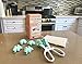 Cake Pop Star Heart and Flower Mold Baking Tong Set with Handmade Cake Ball Scissors and 100 Stick, Mint