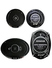 2 Kenwood KFC 1395PS 5.25 "320W 3 vías + 2 6x9 650W altavoces coaxiales de 5 vías para autos