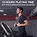 Aoslen Bluetooth Headphones, Wireless Earbuds w/ Mic IPX7 Sports Waterproof Stereo Sweatproof Earphones for Gym Running Hiking Workout 15 Hour Battery Noise Cancelling Headsets