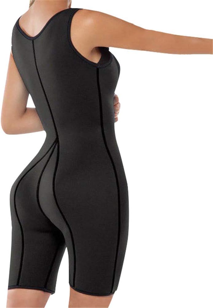 HotYou Neoprene Sauna Sweat Suit for Weight Loss Waist Trainer Shirt Full Body Shaper Sports Fat Burners Slimming Shapewear,Black,L