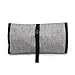 patu Roll Up Folding Travel Organizer Case for Cables, Memory Cards, Flash Disks, Earphones, Portable Hard Drives, Power Banks or Adapters, or Other Small Electronics and Accessories, Gray