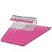 20-Pack Slack Hangers - Open Ended Slimline No Slip Hangers Perfect for Pants, Jeans, Shorts, Skirts, Shirts, Pink and Chrome, 13.5 x 6.25 Inches
