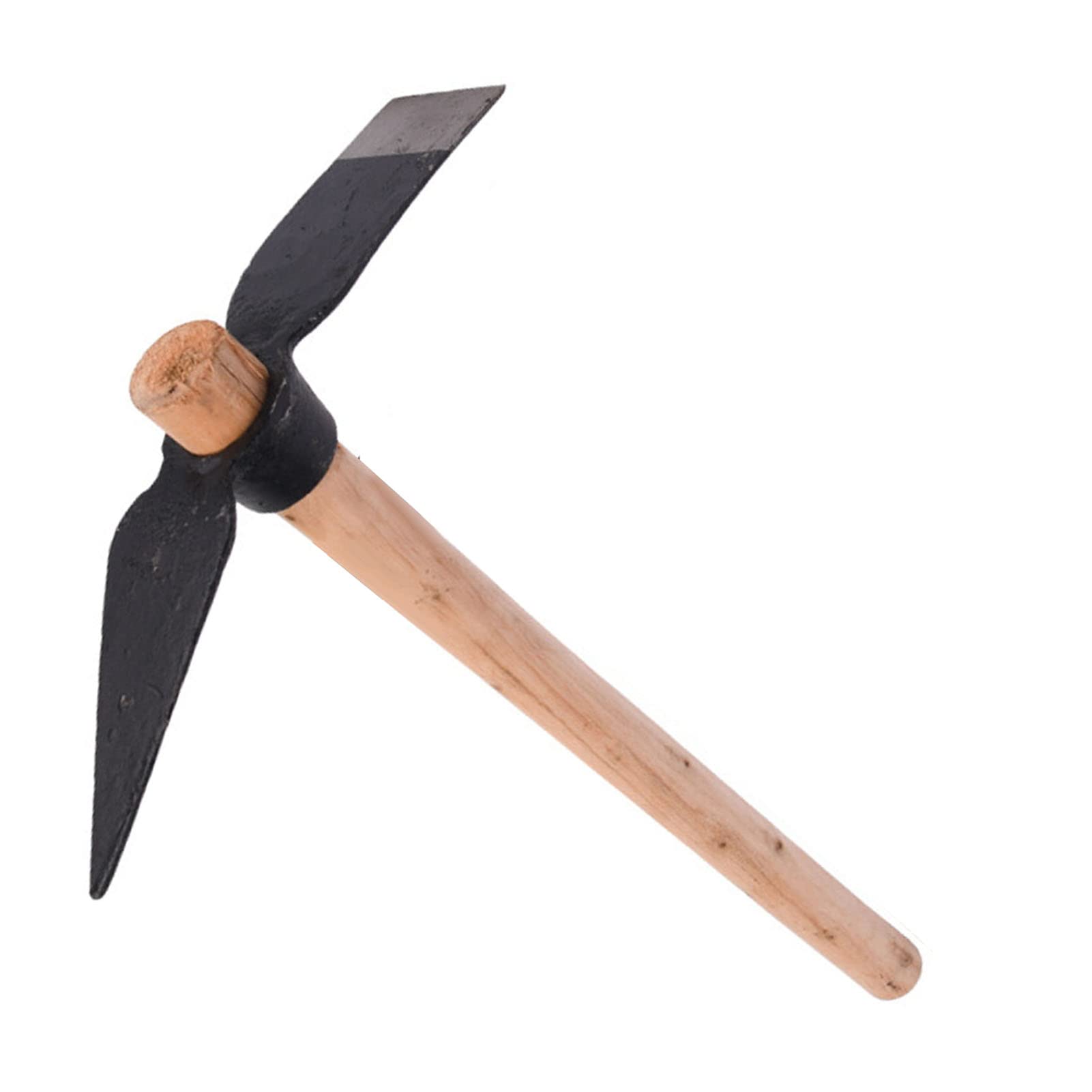 Photo 1 of Pick Axes for Digging, High Carbon Steel Garden Hoe with Wooden Handle for Digging Shoots, Weeding, Turning Soil, and Planting