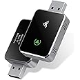 Wireless CarPlay Adapter, 2025 Upgraded 2-in-1 Mini Size CarPlay & Android Auto, Convert Wired to Wireless with USB & USB-C/Type-C, Plug & Play, Stable Control & No Delay, with iPhone & Android