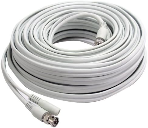 Frist Alert BNC-50 RG59 Coax Video and DC Power Cable, 50-Feet