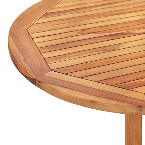 vidaXL Teak Massiv Gartenmöbel 5-TLG. Klappbar Sitzgruppe Lounge Gartengarnitur Gartenset Sitzgarnitur Klapptisch Klappstuhl Tisch Stühle – Bild 8