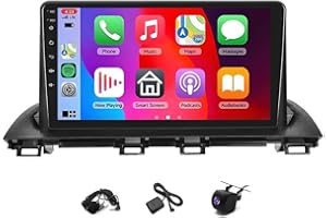 9" Double Din Car Stereo for Mazda 3 2014 2015 2016 2017 2019, Android 14 Touch Screen Radio for Mazda 3 with Wireless Carpla