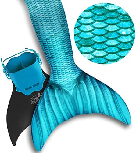 Fin Princess Mermaid Tails for swimming, includes Monofin, Bikini Swimsuit Set - Mermaid tail For Girls, Boys, & Kids