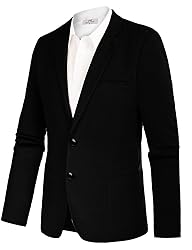 Men's Casual 2 Buttons Linen Suit Blazers