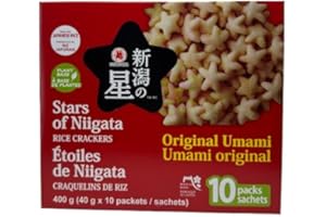 Stars of Niigata Rice Crackers Compatible with Original Umami – Made in Japan – 10 x 40g Pack