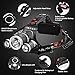 ProGreen 30W 5000 Lumen LED Headlamp, 4 Modes Adjustable Waterproof LED Overhead Flashlight Torch for Camping, Running, Hiking, Riding, Camping Headlight, 2pcs 18650 Rechargeable Batteries Included